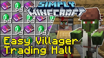 Easy Villager Trading Hall Tutorial with Zombie Discounts | Simply Minecraft (Java 1.18/1.19)
