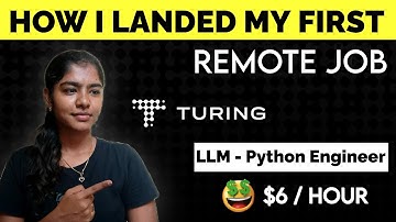 How I Cracked the Job Interview in Tamil | Turing Interview Full Process Explained | Remote Job