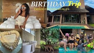 BIRTHDAY TRAVEL VLOG ᥫ᭡ GIRLS TRIP to Limpopo for my 21st birthday celebration| Ditholo game lodge