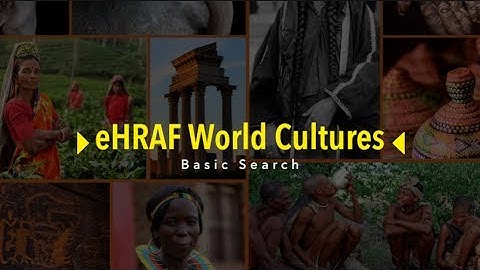 Basic Search eHRAF World Cultures Tutorial