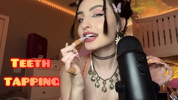 ASMR| BeeBee asmr only teeth tapping compilation