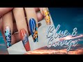 Blue &amp; Orange Gator Nails | Nail Tutorial | The Polished Lily