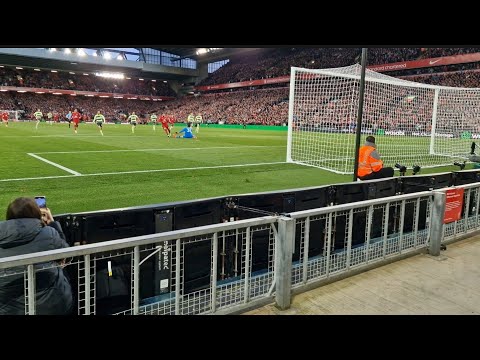 Liverpool 1 - 0 Man City Salah Scores The Winner At Anfield Fan View Unbelievable Atmosphere YNYW 🥰
