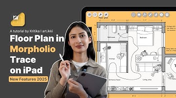 Plattegrond in de Morpholio Trace-app op iPad | Nieuwe functies 2025 | iPad voor architecten en o...