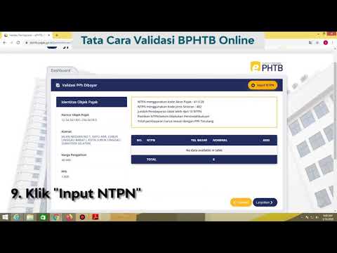 Tata Cara Validasi Perolehan Hak atas Tanah dan Bangunan Online (e-PHTB)