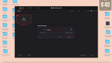 Demonstration Video: Creating A New Project In DaVinci Resolve