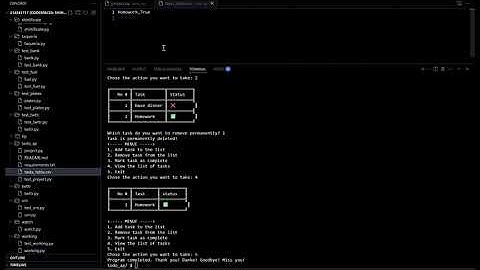 TODO LIST MANAGER, CS50P final project!