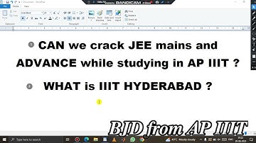IIIT HYDERABAD // IIT JEE mains and advance // #iiit_notification_2023_ap