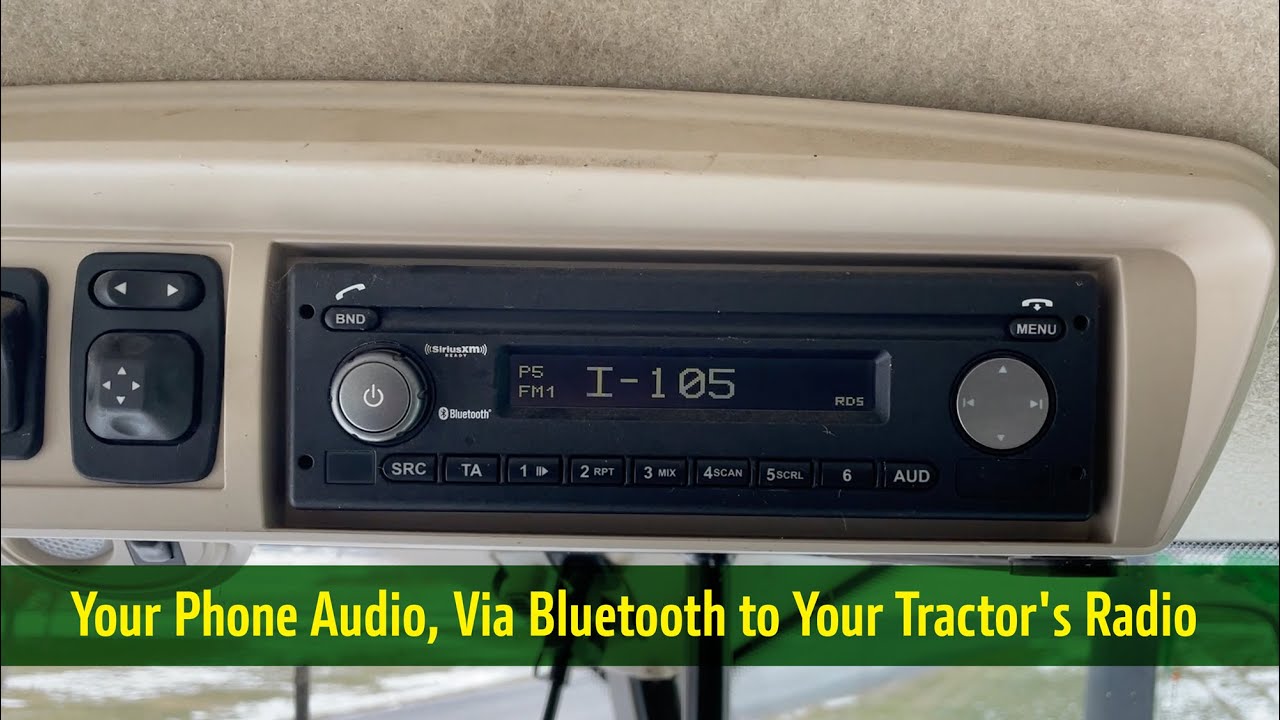 Connect Your Phone Audio, Via Bluetooth to Your Combine or Tractor's Bosch  Radio 