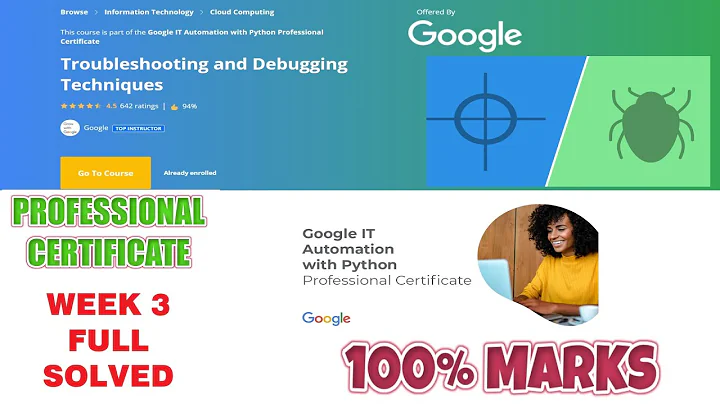 Troubleshooting & Debugging Techniques - Week 3 Solved || Coursera Google IT Automation with Python