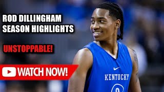 Rob Dillingham Kentucky Freshmen Regular Season Highlights 2023-24 Part 1