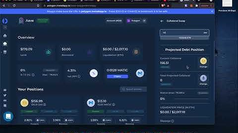 Instadapp Polygon Aave V2 Collateral Swap