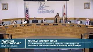 Planning & Zoning Board Meeting - November 16, 2021