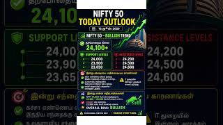 NIFTY 50 இன்று 24,500 நோக்கி செல்லுமா? | Market Outlook Today | 18 ஜூன் 2026