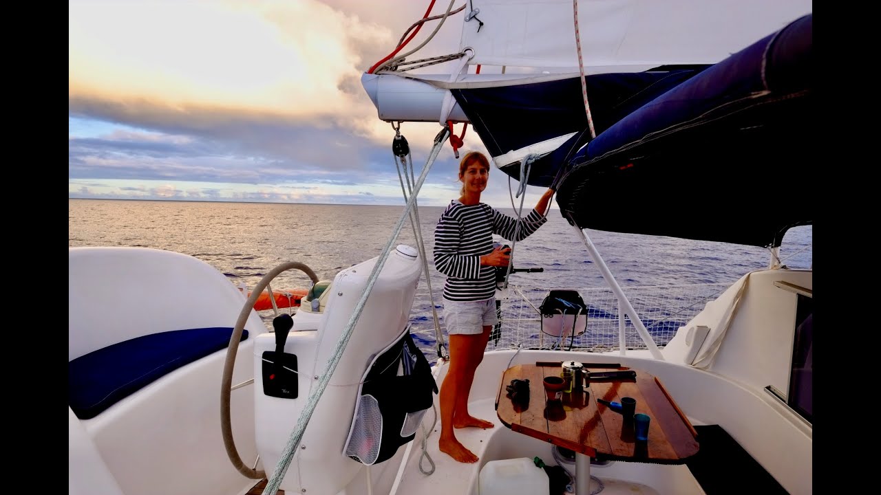 18.3 knots onboard our cruising catamaran as we sail 2600 miles between Salvador Bahia and Le Marin