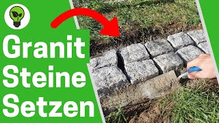 Granitsteine Verlegen Rasenkante Geniale Anleitung Wie Natursteine Als Mähkante In Beton Setzen?