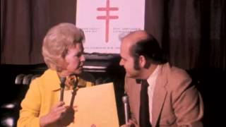 Bette Rogge, Christmas Seal Chairman, And Dom Deluise Promote The 1974 Christmas Seals