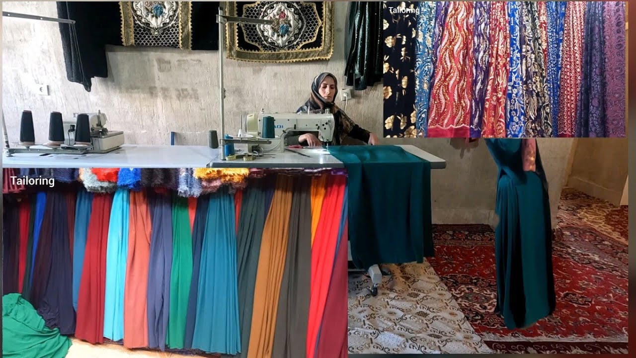 Training on cutting and sewing clothes for Iranian women in Bakhtiari village