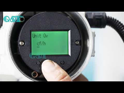 How to select flow unit of vortex flow meter