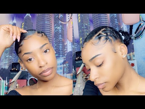 Slick Low Side Part Bun Tutorial With Rubber Bands Youtube