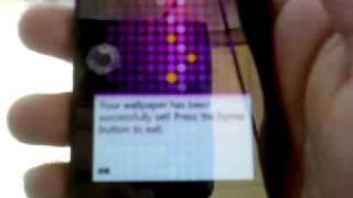 change zune hd menu backround with Dive