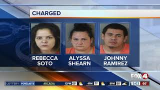 Three people arrested for Battery in Immokalee