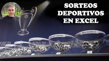 Hacer sorteos de emparejamientos deportivos con bombos. - Curso de Excel Avanzado