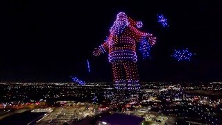 Holiday drone show breaks two Guinness World Records in North Richland Hills