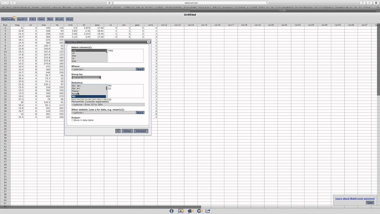 stat crunch stat crunch