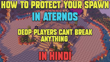 How To Protect Your Lobby/Spawn In Aternos In Hindi | Best Plugin To Protect Your Spawn In Hindi 😍🔥🔥