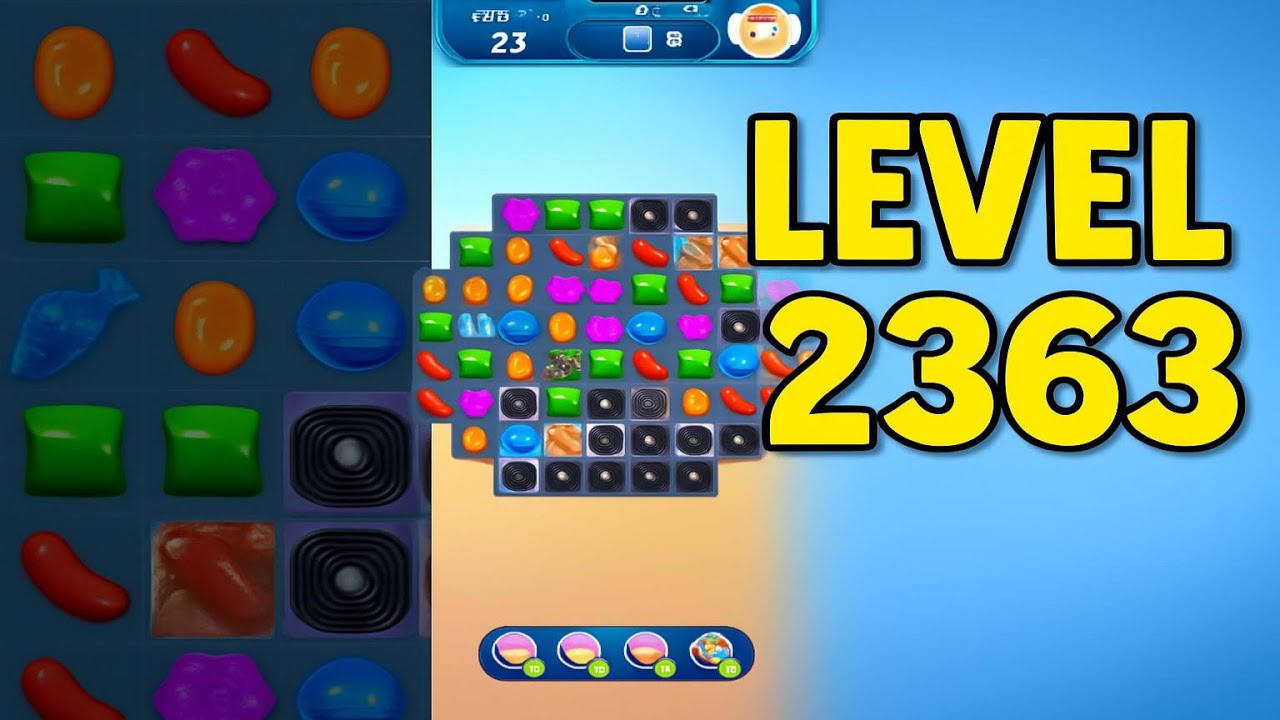 Video thumbnail for Level 2363, Candy Crush Saga, Walkthrough, Gameplay, No Commentary, Android