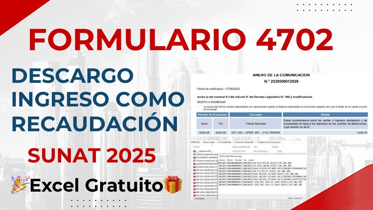 👉 DESCARGO e INGRESO COMO RECAUDACIÓN SUNAT 2025 📝 | Formulario Virtual 4702 paso a paso