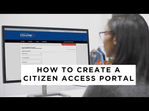 Department of Building & Zoning: How to Create a Citizen Access Portal