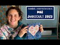 Funkelfaden Jahresquilt Mai mit @sekundaer-schick  Community Challenge Patchworkdecke nähen