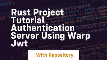 rust project tutorial authentication server using warp jwt