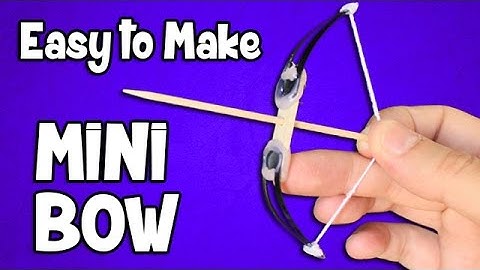 How to make a Mini Bow and Arrow | Easy powerful bow