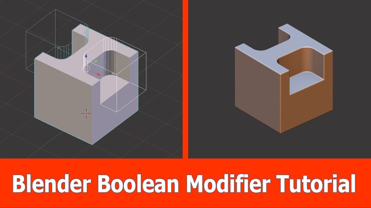 Blender Boolean Modifier Tutorial - YouTube