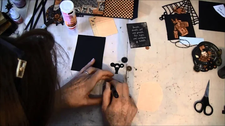 Envelope Mini album tutorial with Steampunk Spells collection part 2 a