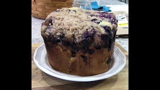 How to make a blueberry cake in a bread machine