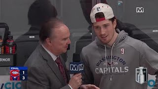 'My jaw dropped': Ryan Leonard amazed by Logan Thompson's play in Game 2