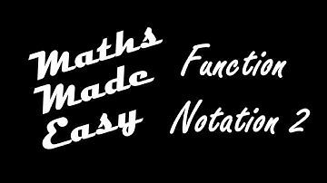 Function Notation Part 2