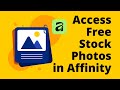 How to Use Free Stock Photos from Within the Affinity App