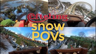 Winter Efteling all coasters SNOW POVs
