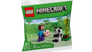 LEGO Minecraft 30672 Steve And Baby Panda LEGO Speed Build Review