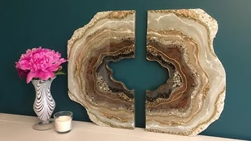 #36 DIY Large Two Piece Resin Geode