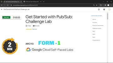 Get Started with Pub/Sub: Challenge Lab | #qwiklabs | #ARC113