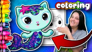 Color Mercat with Me | Gabby's Dollhouse #coloring FUN & INTERACTIVE