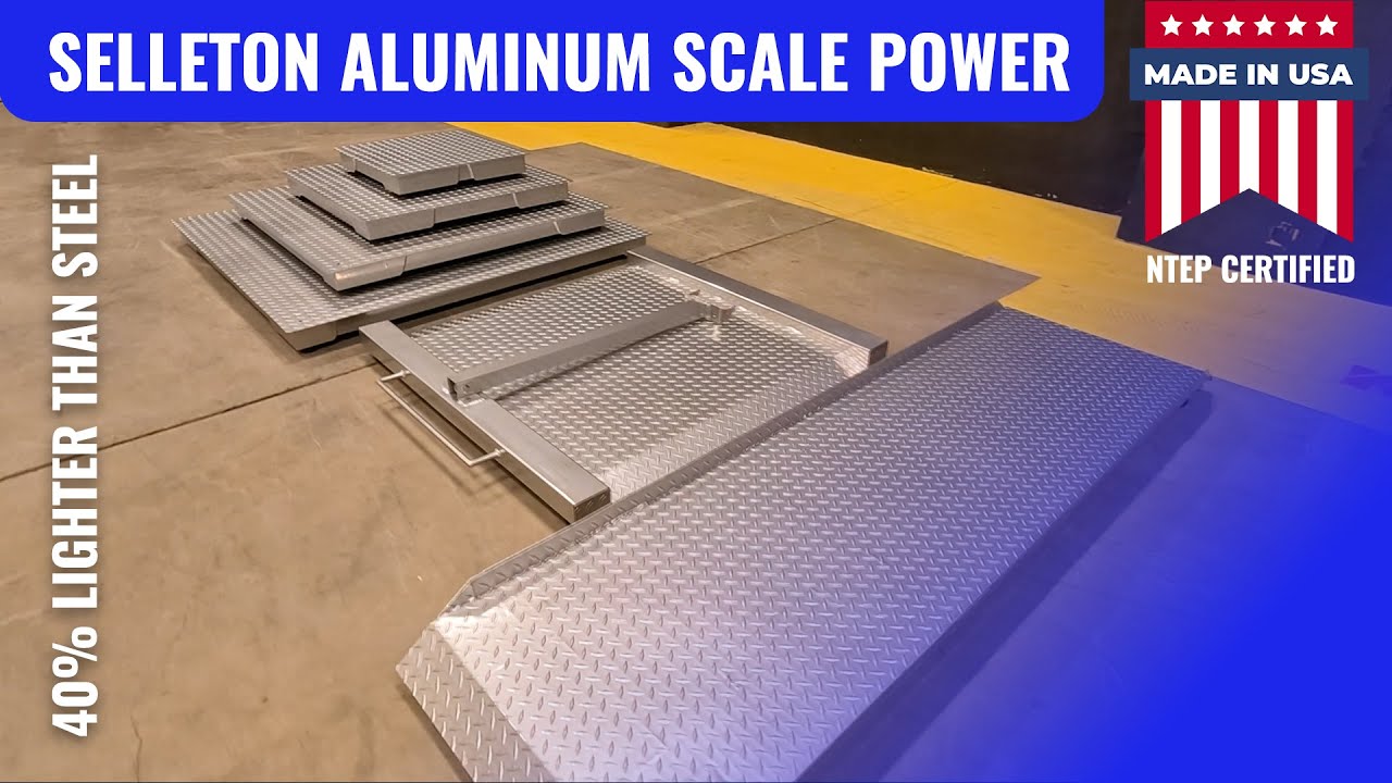 SellEton Aluminum Floor Scales | Lightweight, Legal for Trade & Customizable (Made in USA)