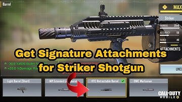 How to Get FREE Signature Attachments for Striker Shotgun in Cod Mobile