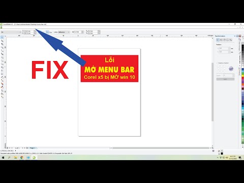 Video Sửa lỗi menu bar corel x5 mờ trong win 10 - youtube